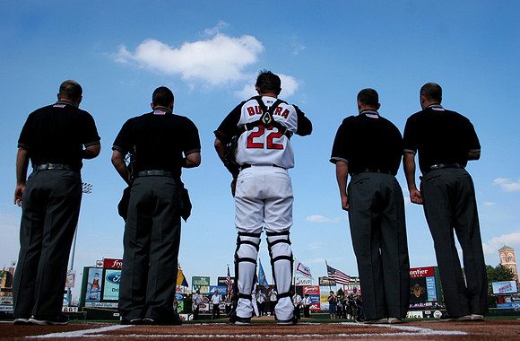 Drew Butera - MiLB Photos of the Week selection 7-10-13